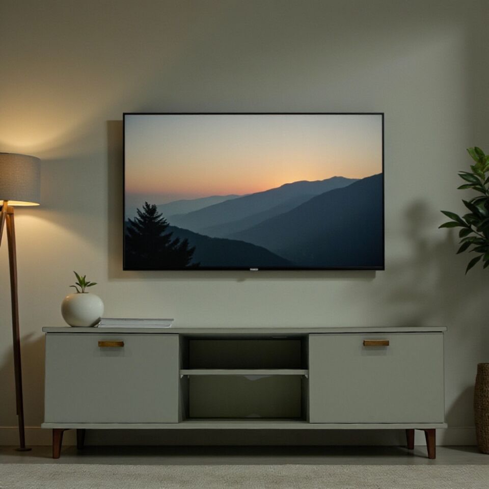 Zeta Tv Ünitesi Kül Yeşili